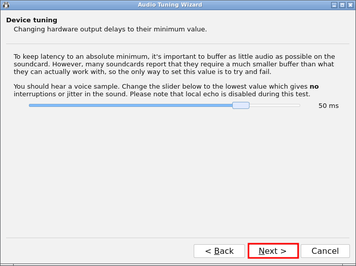 device tuning screenshot